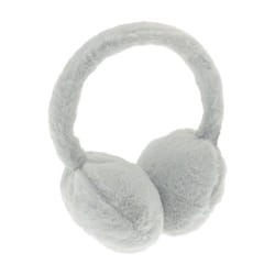 Ribbon Faux Fur Earmuffs - One Size, Grey