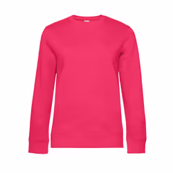 B&C Womens/Ladies Queen Crew Neck Sweatshirt - S, Magenta Pink