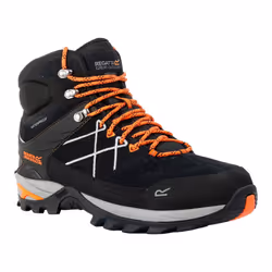 Regatta Mens Samaris Pro II Suede Walking Boots - 7 UK, Ash/Blaze Orange