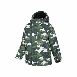 Mountain Warehouse Childrens/Kids Mogal Camo Ski Jacket - 5-6 Years, Dark Green