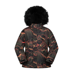 Mountain Warehouse Childrens/Kids Berg Abstract Ski Jacket - 5-6 Years, Black