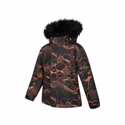 Mountain Warehouse Childrens/Kids Berg Abstract Ski Jacket - 5-6 Years, Black