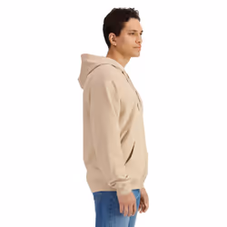 Gildan Mens Softstyle Fleece Midweight Full Zip Hoodie - 4XL, Sand