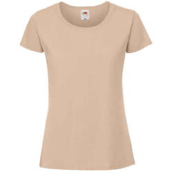 Fruit Of The Loom Womens/Ladies Fit Ringspun Premium Tshirt - XL UK, Desert Sand