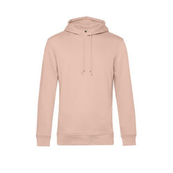 B&C Mens Organic Hoodie - S, Soft Rose