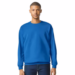 Gildan Unisex Adult Softstyle Fleece Midweight Sweatshirt - XXL, Royal Blue