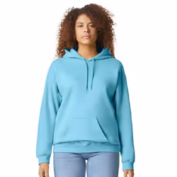 Gildan Unisex Adult Softstyle Fleece Midweight Hoodie - S, Sky