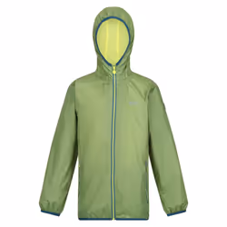 Regatta Great Outdoors Childrens/Kids Lever II Packaway Rain Jacket - 15-16 Years, Green