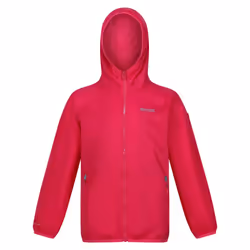 Regatta Great Outdoors Childrens/Kids Lever II Packaway Rain Jacket - 11-12 Years, Pink