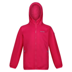 Regatta Great Outdoors Childrens/Kids Lever II Packaway Rain Jacket - 11-12 Years, Pink