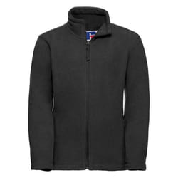 Russell Childrens/Kids Full Zip Outdoor Fleece Jacket - 7-8 Years, Black