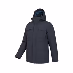 Mountain Warehouse Mens Concord Extreme Down Long Length Jacket - XXS, Blue