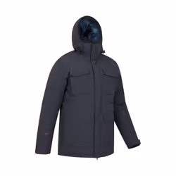 Mountain Warehouse Mens Concord Extreme Down Long Length Jacket - XXS, Blue