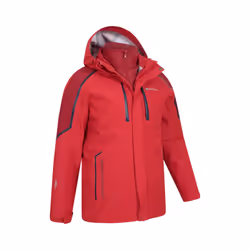 Mountain Warehouse Mens Zenith Extreme III 3 in 1 Padded Jacket - XXS, Red