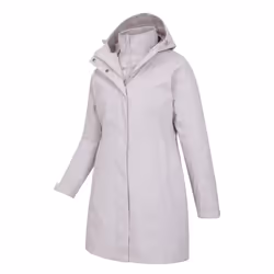 Mountain Warehouse Womens/Ladies Alaskan Long 3 in 1 Jacket - 18 UK, Light Beige