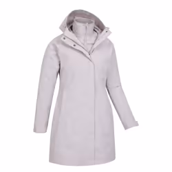 Mountain Warehouse Womens/Ladies Alaskan Long 3 in 1 Jacket - 18 UK, Light Beige