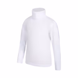Mountain Warehouse Childrens/Kids Talus Roll Neck Long-Sleeved Top - 11-12 Years, White