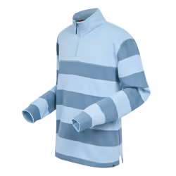 Regatta Mens Agilno Half Zip Fleece Top - XXL, Powder Blue/Coronet Blue