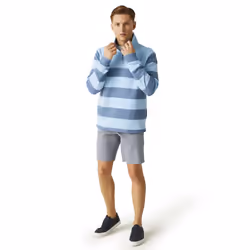 Regatta Mens Agilno Half Zip Fleece Top - XXL, Powder Blue/Coronet Blue