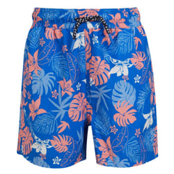 Regatta Boys Skander III Hawaiian Swim Shorts - 3-4 Years, Oxford Blue