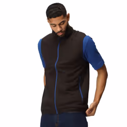 Regatta Mens Navigate Fleece Gilet - 3XL, Black/New Royal