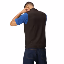 Regatta Mens Navigate Fleece Gilet - 3XL, Black/New Royal