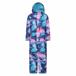 Mountain Warehouse Childrens/Kids Cloud Print Waterproof All In One Snowsuit - 3-4 Years, Light Purple