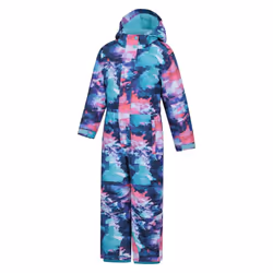 Mountain Warehouse Childrens/Kids Cloud Print Waterproof All In One Snowsuit - 3-4 Years, Light Purple