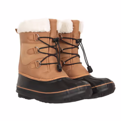 Mountain Warehouse Childrens/Kids Adaptive Lace Up Snow Boots - 13 UK Child, Tan