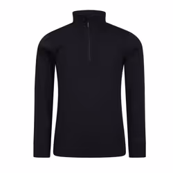Mountain Warehouse Childrens/Kids Talus Zip Neck Base Layer Top - 2-3 Years, Black