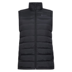 Mountain Warehouse Mens Seasons Faux Fur Lined Padded Gilet - XS, Black