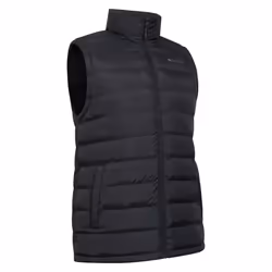 Mountain Warehouse Mens Seasons Faux Fur Lined Padded Gilet - XS, Black