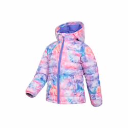 Mountain Warehouse Childrens/Kids Seasons Tie Dye Padded Jacket - 2-3 Years, Bright Pink