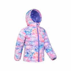 Mountain Warehouse Childrens/Kids Seasons Tie Dye Padded Jacket - 2-3 Years, Bright Pink