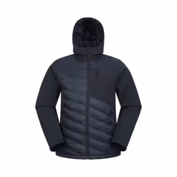 Mountain Warehouse Mens Agile Hybrid Padded Jacket - XXS, Black