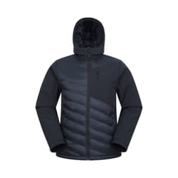Mountain Warehouse Mens Agile Hybrid Padded Jacket - XXS, Black