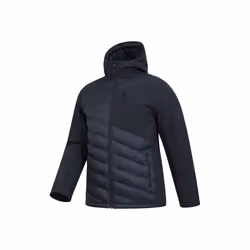 Mountain Warehouse Mens Agile Hybrid Padded Jacket - XXS, Black