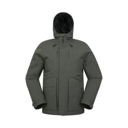 Mountain Warehouse Mens Tempest Waterproof Padded Jacket - XXS, Khaki Green