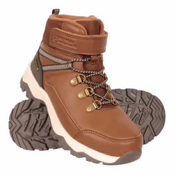 Mountain Warehouse Childrens/Kids Sycamore Adaptive Waterproof Walking Boots - 10 UK Child, Brown
