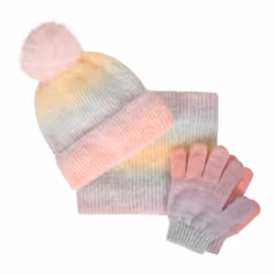 Mountain Warehouse Childrens/Kids Rainbow Knitted Hat Gloves And Scarf Set