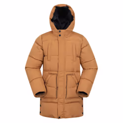 Mountain Warehouse Childrens/Kids Theo Water Resistant Long Padded Jacket - 11-12 Years, Mustard
