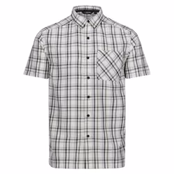 Regatta Mens Mindano VIII Patterned Short-Sleeved Shirt - S, Agave Green/Ash