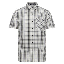 Regatta Mens Mindano VIII Patterned Short-Sleeved Shirt - S, Agave Green/Ash
