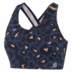 Dare 2B Womens/Ladies Swift II Animal Print Sports Bra - XS, Moonlight Denim