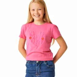Regatta Childrens/Kids Bosley VII Text T-Shirt - 3-4 Years, Flamingo Pink