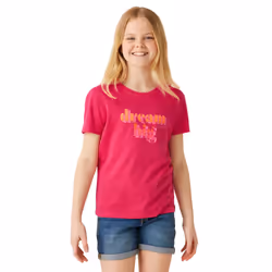 Regatta Childrens/Kids Bosley VII Dream Big T-Shirt - 5-6 Years, Pink Potion