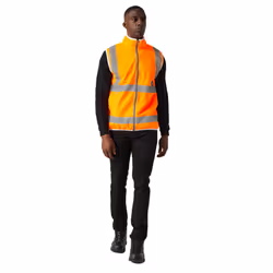 Regatta Mens Pro Full Zip Hi-Vis Vest - S, Orange