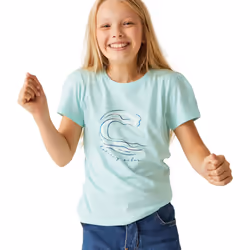 Regatta Childrens/Kids Bosley VII Wave T-Shirt - 5-6 Years, Bleached Aqua