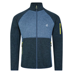 Dare 2B Mens Torrek Fleece Top - 3XL, Moonlight Denim/Neon Spring