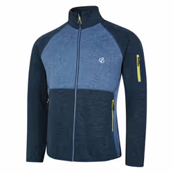 Dare 2B Mens Torrek Fleece Top - M, Moonlight Denim/Neon Spring